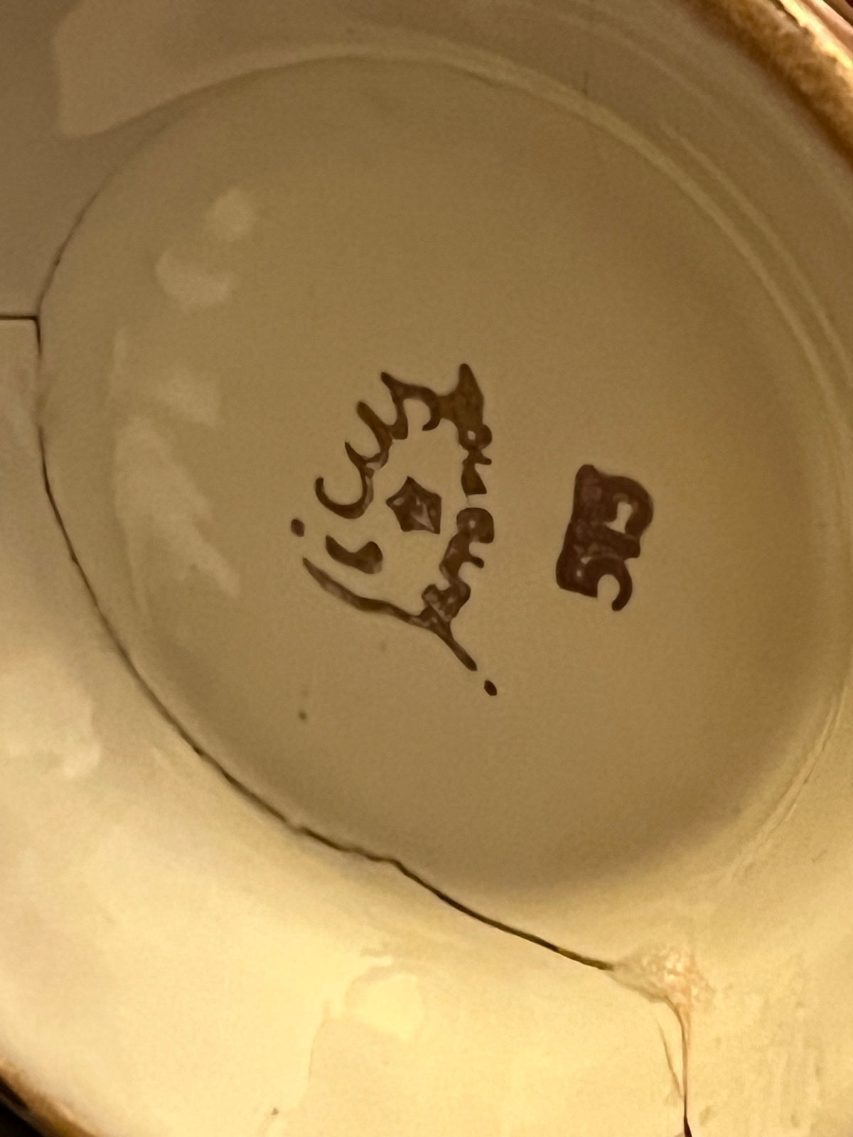 1950s SICAS ceramic vase from Sesto Fiorentino no. 513