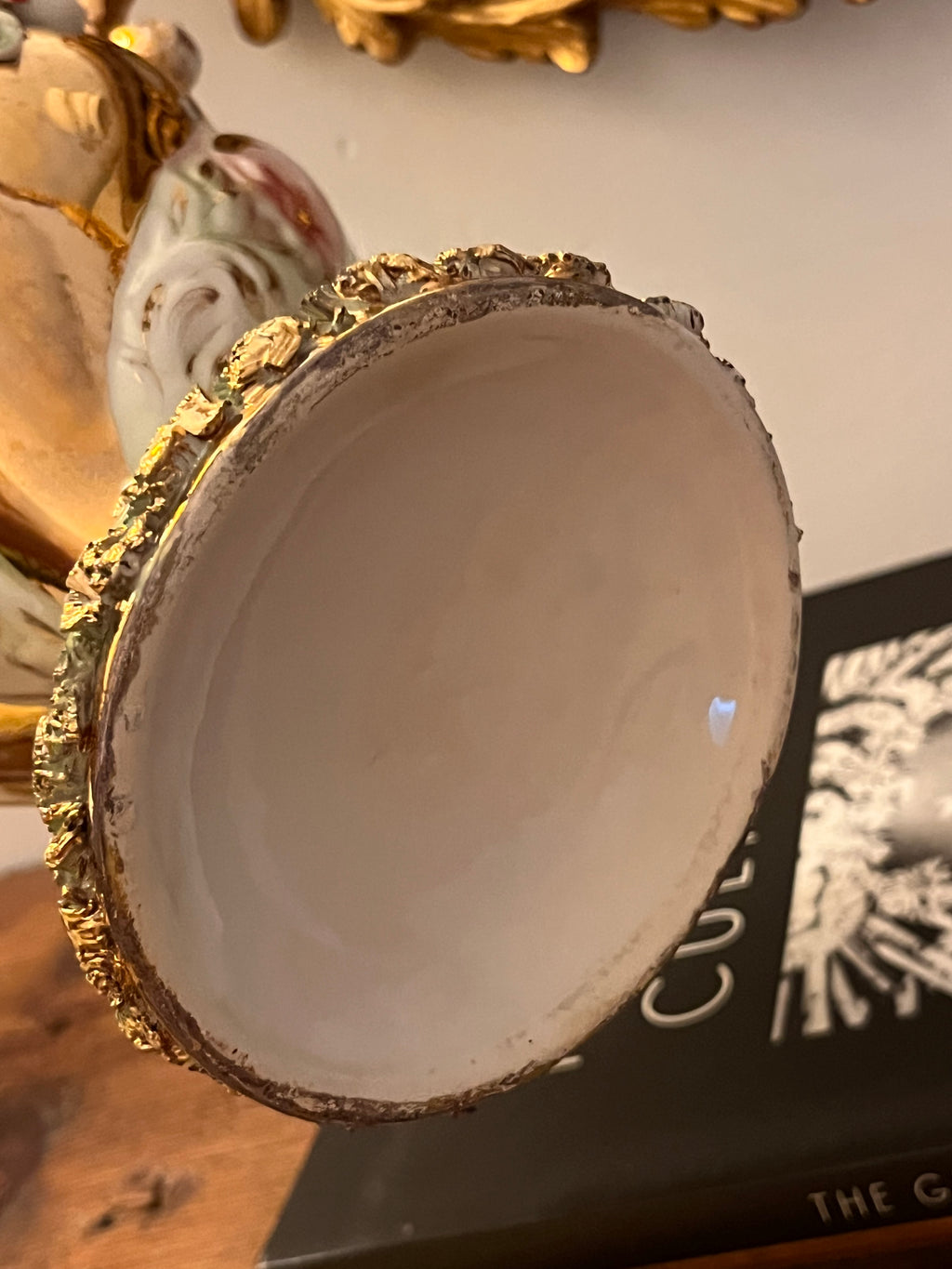1950s glazed porcelain/ceramic vase, colored